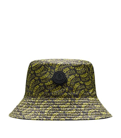 Mens Moncler black x adidas Originals Reversible Bucket Hat.